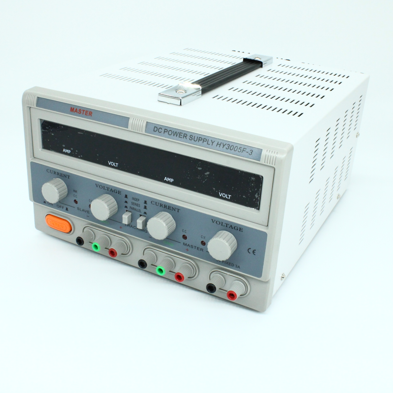 HY-3005F-3 - лабораторный блок питания 0-30В/5Ax2, 5В/3A (аналог HY3005-3)