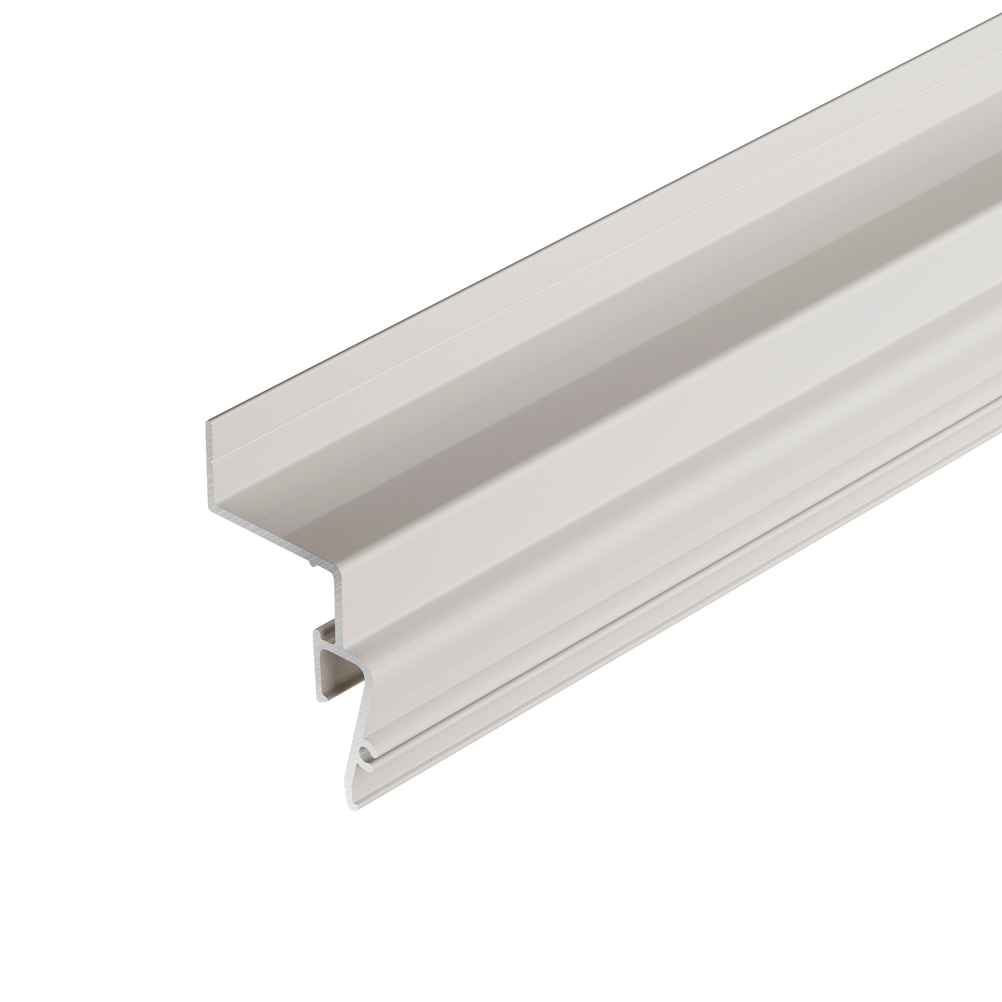 Профиль STRETCH-SHADOW-2000 WHITE (A2-CONTOUR-PRO) 042559 - Алюминиевый профиль для монтажа и контурной подсветки натяжного потолка стеновой. Ширина засвечиваемого контура – 22мм. Цвет - белый RAL9016 (порошковая окраска). Гарпунная система монтажа. Габар