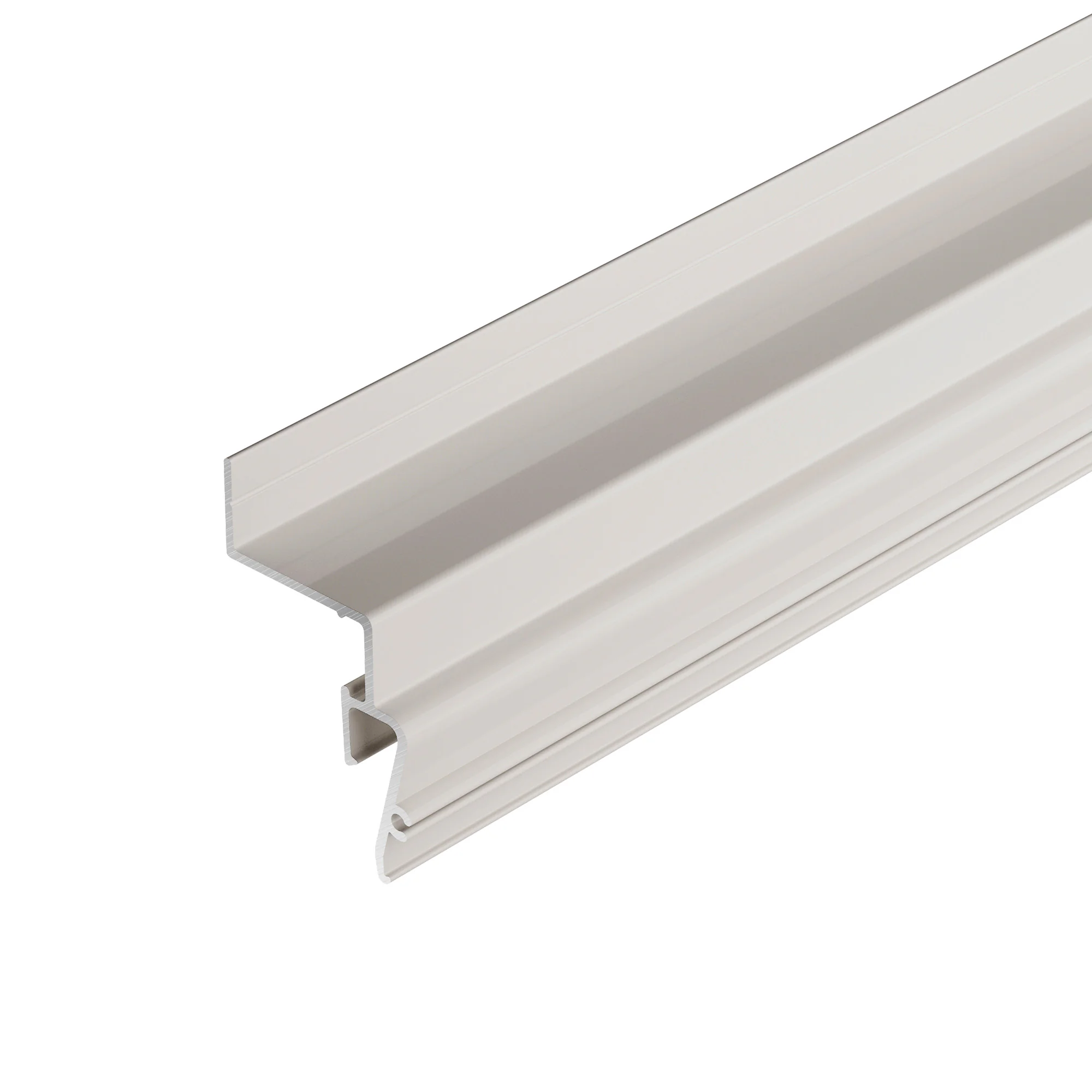 Профиль STRETCH-SHADOW-2000 WHITE (A2-CONTOUR-PRO) 042559 - Алюминиевый профиль для монтажа и контурной подсветки натяжного потолка стеновой. Ширина засвечиваемого контура – 22мм. Цвет - белый RAL9016 (порошковая окраска). Гарпунная система монтажа. Габар