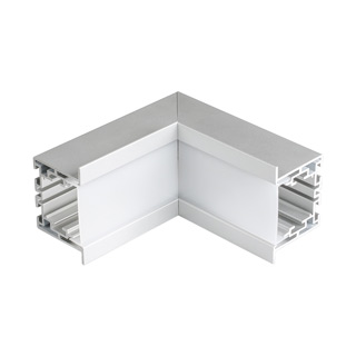 Угол S2-LINIA55-F-L90N внутренний 021273 - внутренний прямой угол в сборе для соединения 2-х профилей S2-LINIA55-F под прямым углом 90°. Экран образует линию внутри угла. В комплекте матовый экран, соединители. Длина внешней стороны угла 100мм.