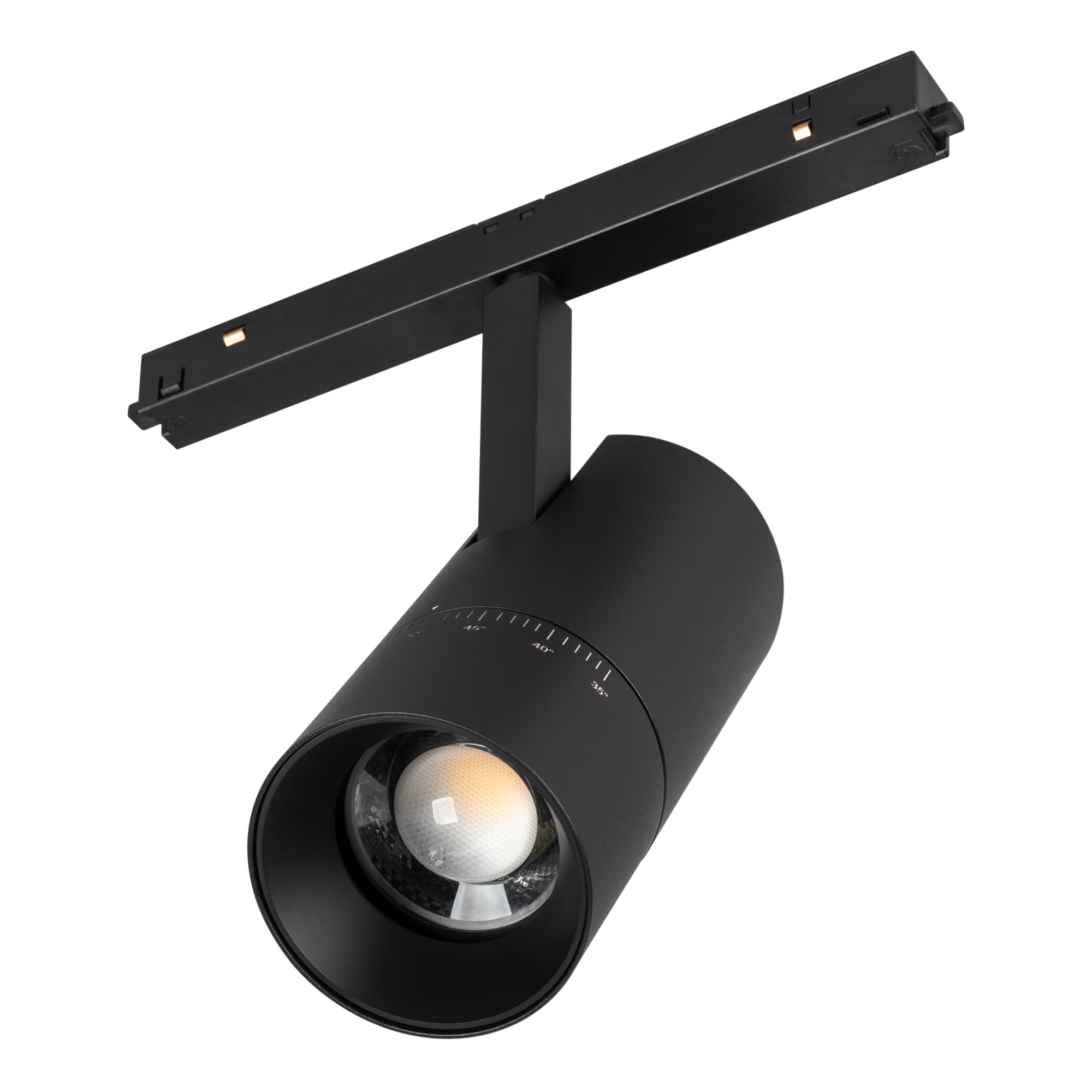 Светильник MAG-ORIENT-SPOT-ZOOM-R65-15W Day4000 (BK, 34-60 deg, 48V) 037458 - Светильник для магнитных треков MAG-ORIENT шириной 26 мм. Мощность 15 Вт, св. поток 1100 лм, 73 лм/Вт, дневной 4000 K, CRI>90, угол 34-60°, напряжение питания 48 В. Черный фигур