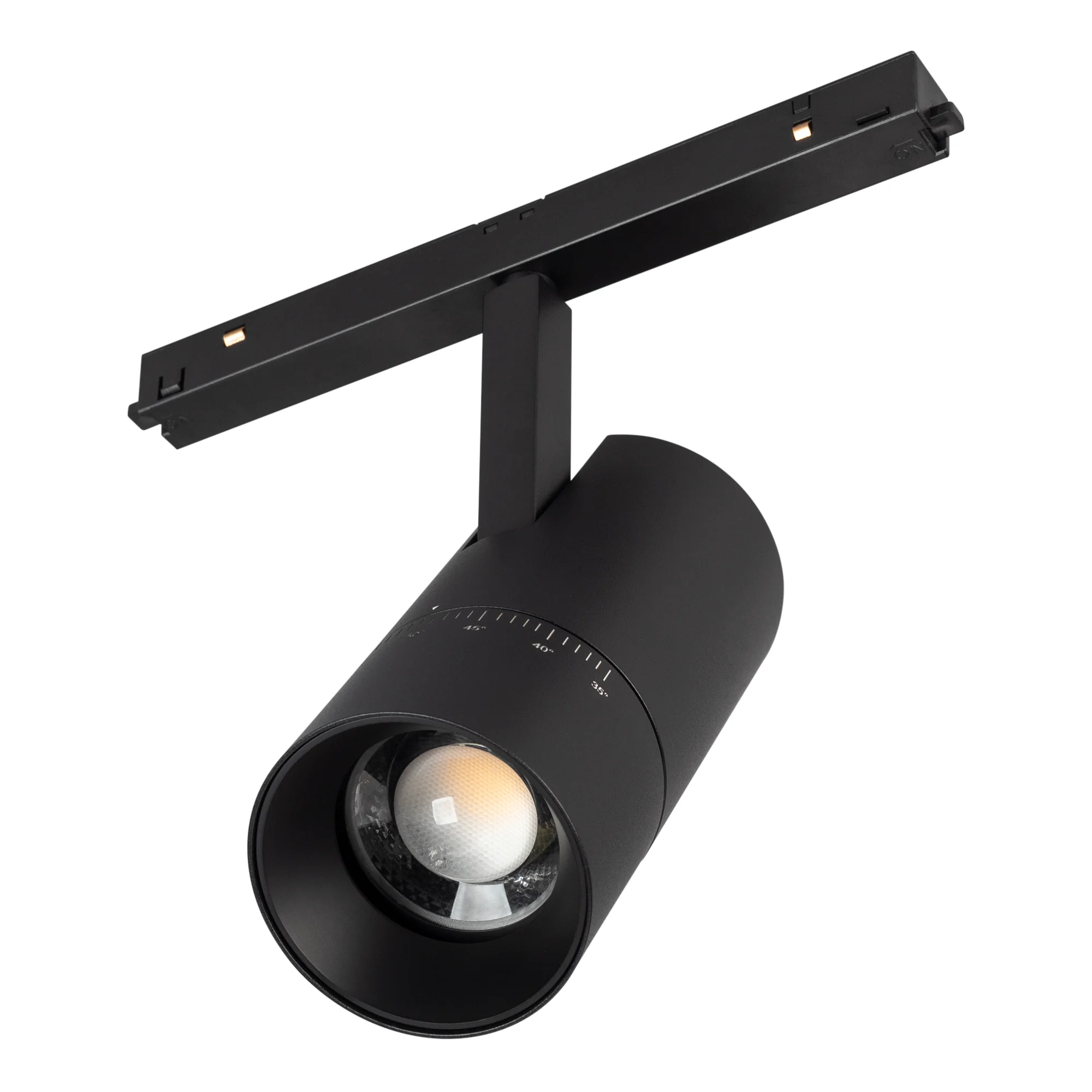 Светильник MAG-ORIENT-SPOT-ZOOM-R65-15W Warm3000 (BK, 34-60 deg, 48V) 038373 - Светильник для магнитных треков MAG-ORIENT шириной 26 мм. Мощность 15 Вт, св. поток 1100 лм, 85 лм/Вт, теплый 3000 K, CRI>90, угол 34-60°, напряжение питания 48 В. Черный фигур