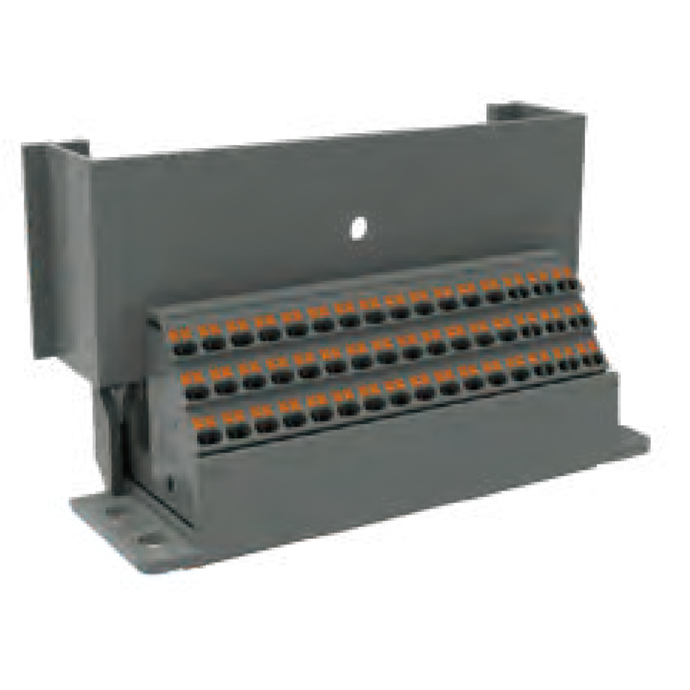 Распределительный клеммный блок DS2.5PH-16P-11 - Распределительный клеммный блок, 57 точки подключения, тип фиксации провода: Push-in,номинальное сечение: 2.5 мм кв.,  20A, 630V, цвет: серый, тип монтажа: на поверхность