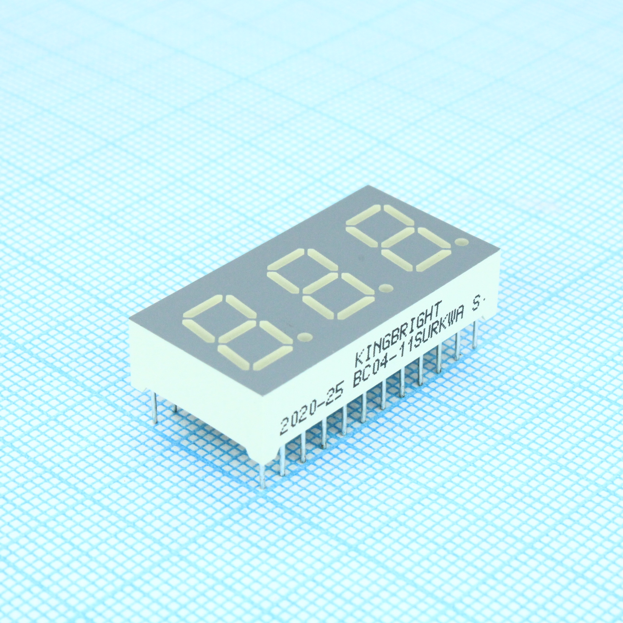 BC04-11SURKWA - 3-х разрядный индикатор/10,20мм/красный/630нм/14-24мкд
