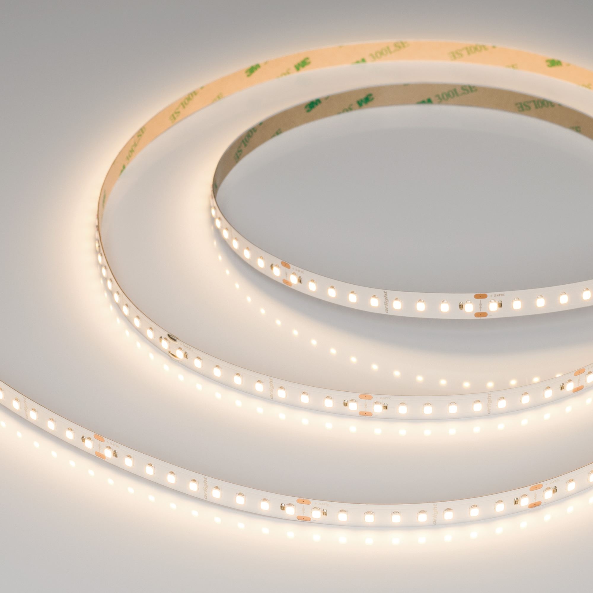 Лента UL-A126-10mm 24V Warm3000 (8 W/m, IP20, 5m) 044497 - Светодиодная лента UL-A126, открытая IP20. Светодиоды 2835, 126 шт/м (630 шт на 5 м), белая плата, ширина 10 мм, скотч 3M. Цвет ТЕПЛЫЙ 3000 K, цветопередача CRI>90, угол 120°. Питание 24 В, мощнос