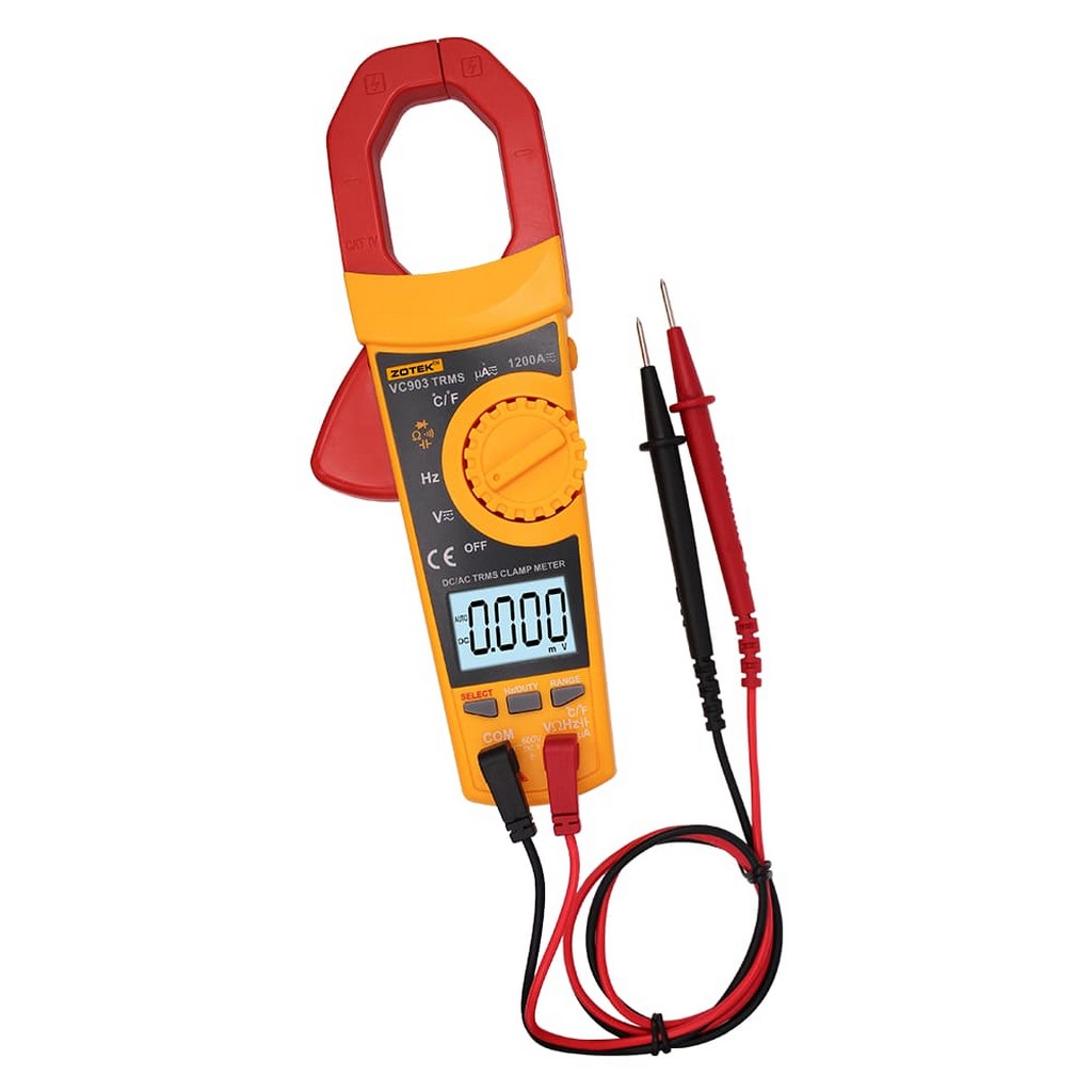 VC903 - Токоизмерительные клещи DC/AC True RMS , измерение тока бесконтактным способом до 1200 Ампер.
