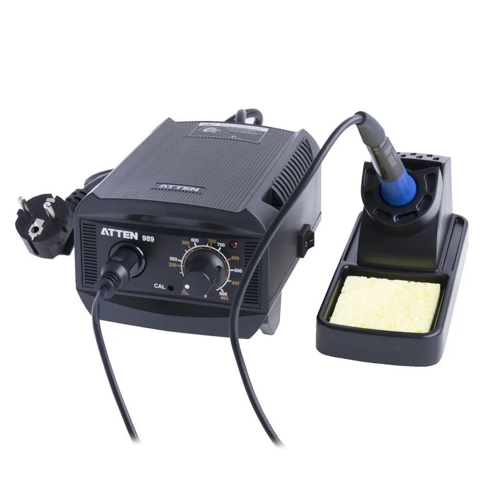 AT-989 - Станция паяльная аналоговая с регулировкой температуры паяльника от 200°С до 480°С, 65Вт