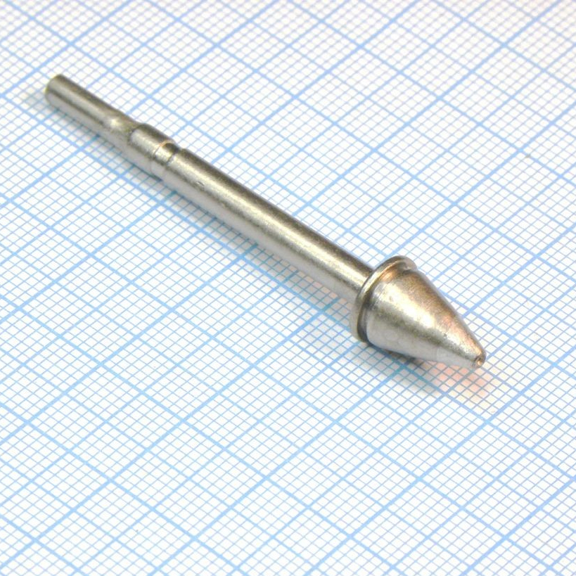 Наконечник д/отсоса 722EN0818 (к X-Tool) - Высокотеплопроводный , внутр. диаметр отв. 0.8мм, внешний 1.8мм.