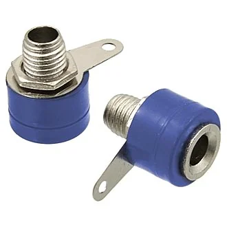 10-0061 AL BLUE - Гнездо 10-0061 AL синий, монтаж на панель