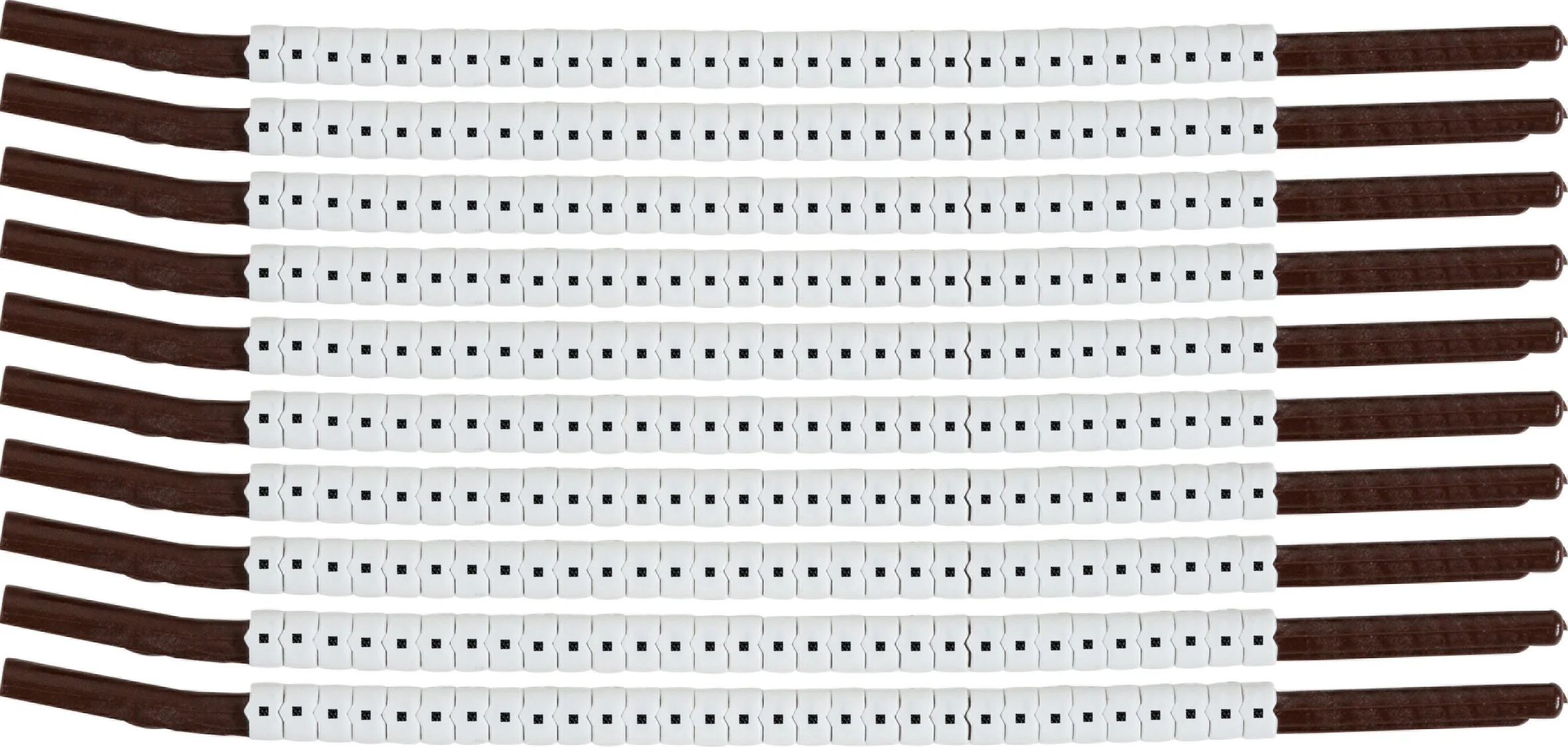 brd133940 - SCN-15-PUNC клипсы белые, 300шт/упак, для провода 3,8-4,6мм диаметра, легенда . (точка)