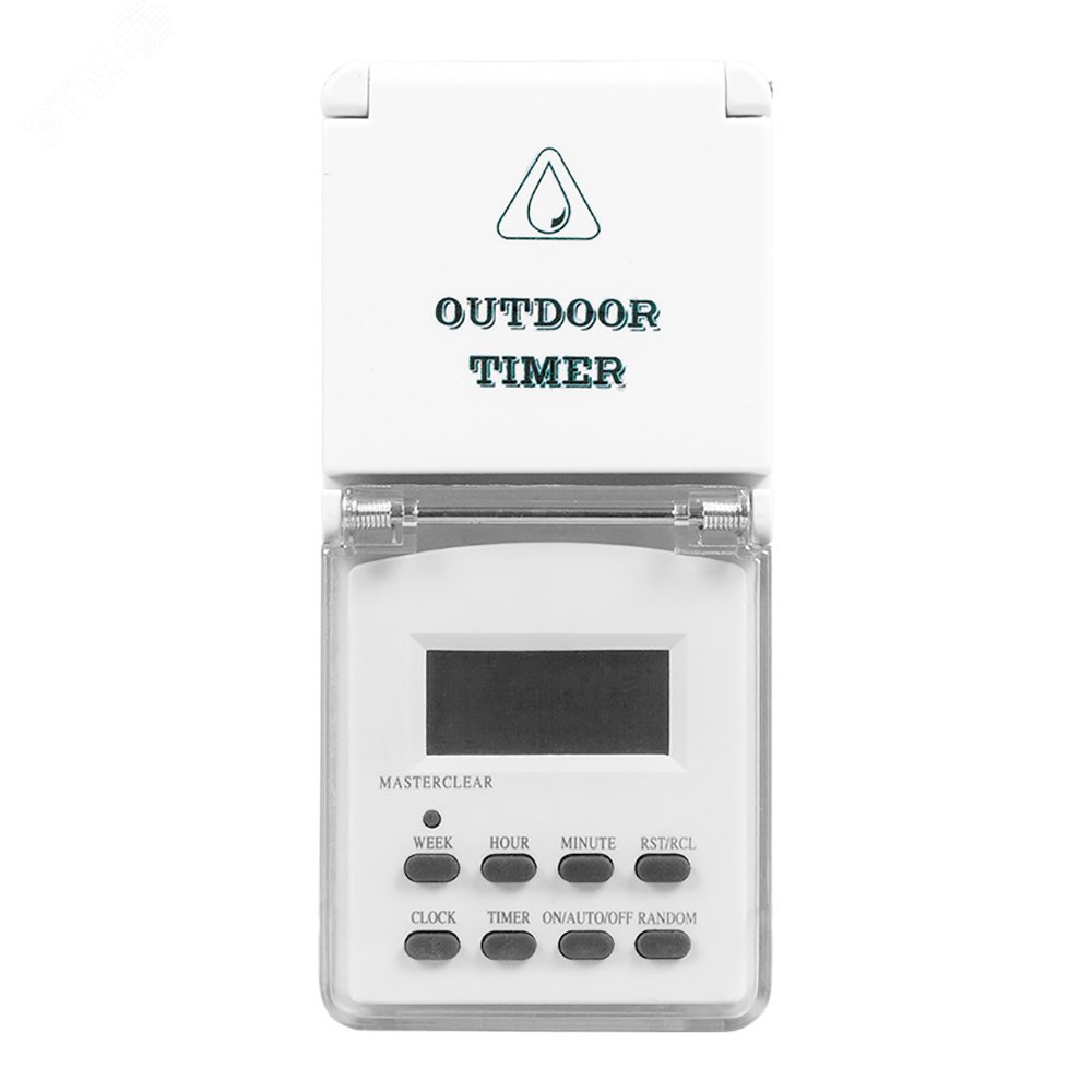 Розетка с таймером (недельная) электронная IP44 16А 3500W 23206