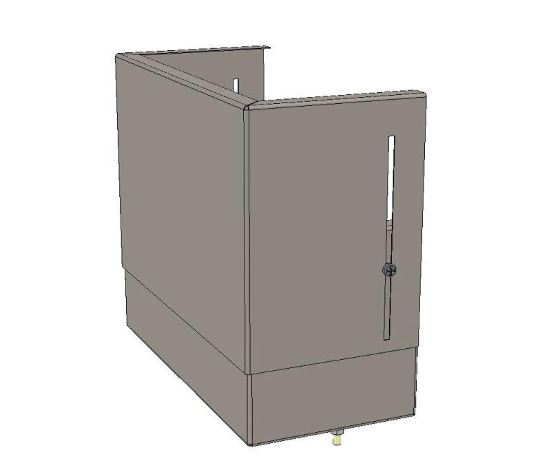 Цоколь верхний с компенсатором (560х300х150) Basic uerm-slide-560