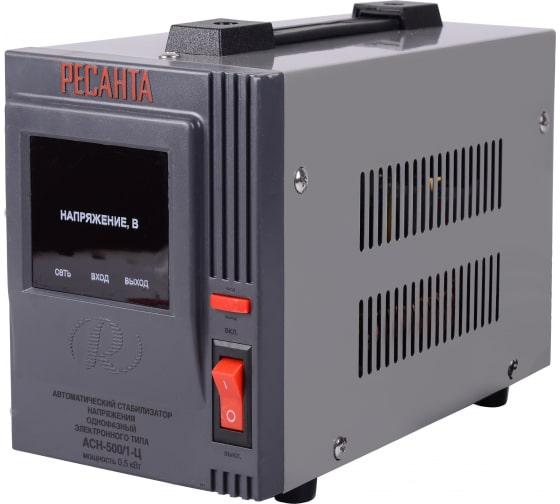 Стабилизатор напряжения АСН-500/1-Ц 1ф 0.5кВт IP20 релейный 63/6/1