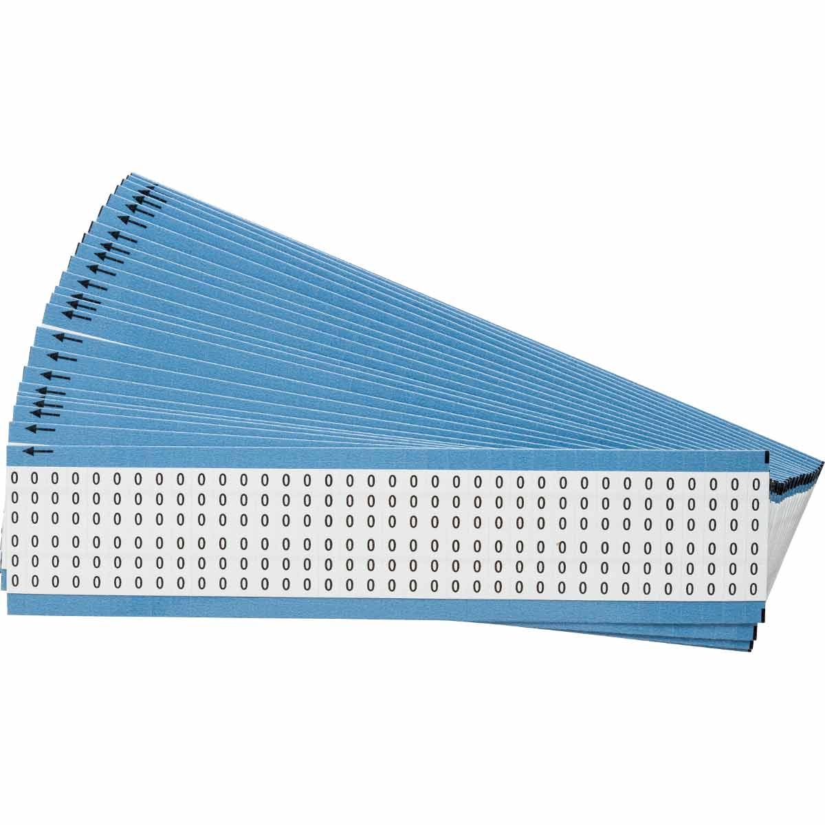 brd11114 - WM-O кабельные маркеры на картах, цвет-белый, размер 6,35х38,00мм, 900 шт/упак, легенда O