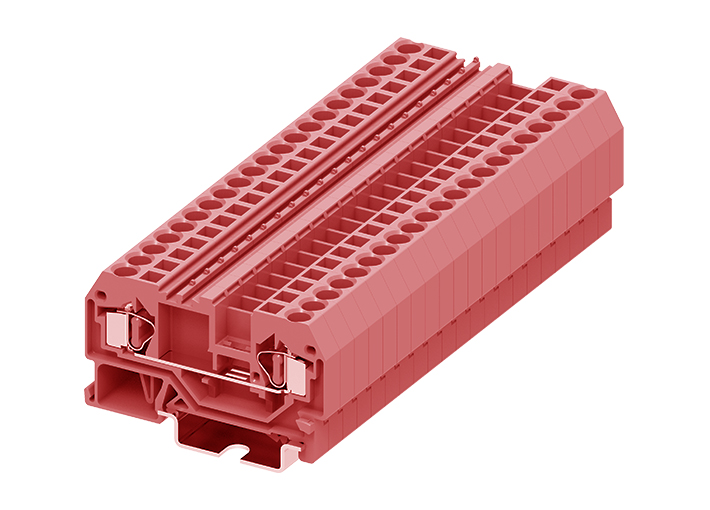 Проходная клемма 204923 - Проходная клемма, TA4, тип фиксации провода: пружинный, номинальное сечение: 4 мм кв., 32A, 800V, ширина: 6 мм, цвет: красный, тип монтажа: DIN 35