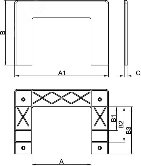 Ввод в стену для кабель-канала RQM 100 01776
