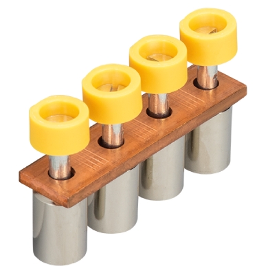 Соед.мостик  IVB WKN16-4 - Соединительная перемычка, винтовая, изолированная, 4 полюса, для клемм: WKN 16/U, цвет: желтый