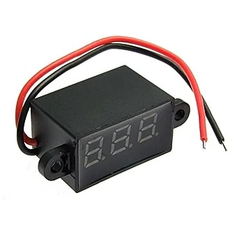 3.5-30VDC BLUE (27X15MM) - Вольтметр DC 3,5-30В LED 3-х разрядный синий
