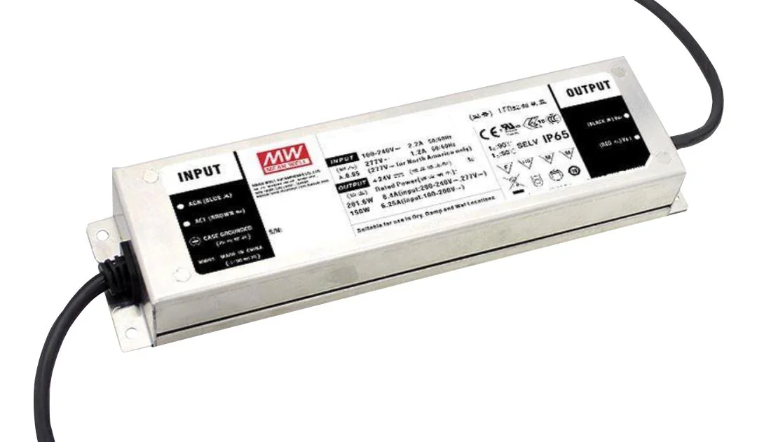 ELG-200-48A - AC/DC драйвер электропитания светодиодов 200 Вт, стабилизация напряжения/тока