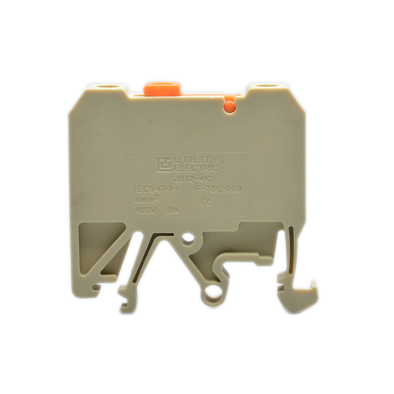 Клемма с размыкателем JUT2-4K-CM - Клемма с ножевым размыкателем, тип фиксации провода: винтовой, номинальное сечение: 4 мм кв., 250V, 10A, ширина: 6,2 мм, цвет: желто-зеленвй, тип монтажа: DIN35