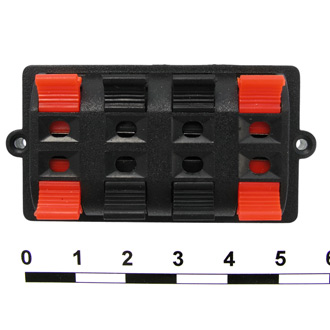 10-0037 / 30*58 MM - Клеммник пружинный акустический 30*58 мм, 8 контактов
