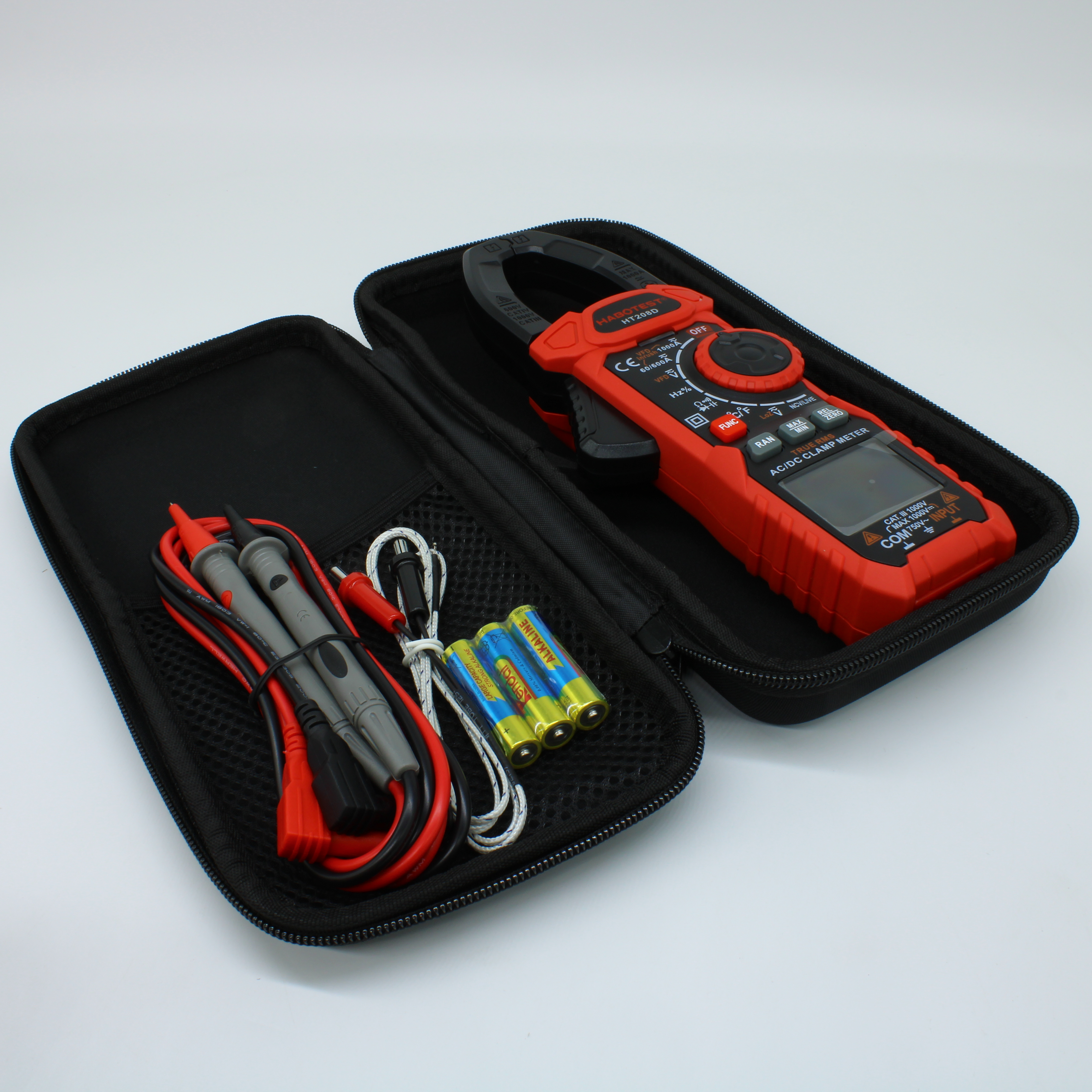 HT208D - Токоизмерительные клещи, True RMS, AC/DC 1000А, NCV