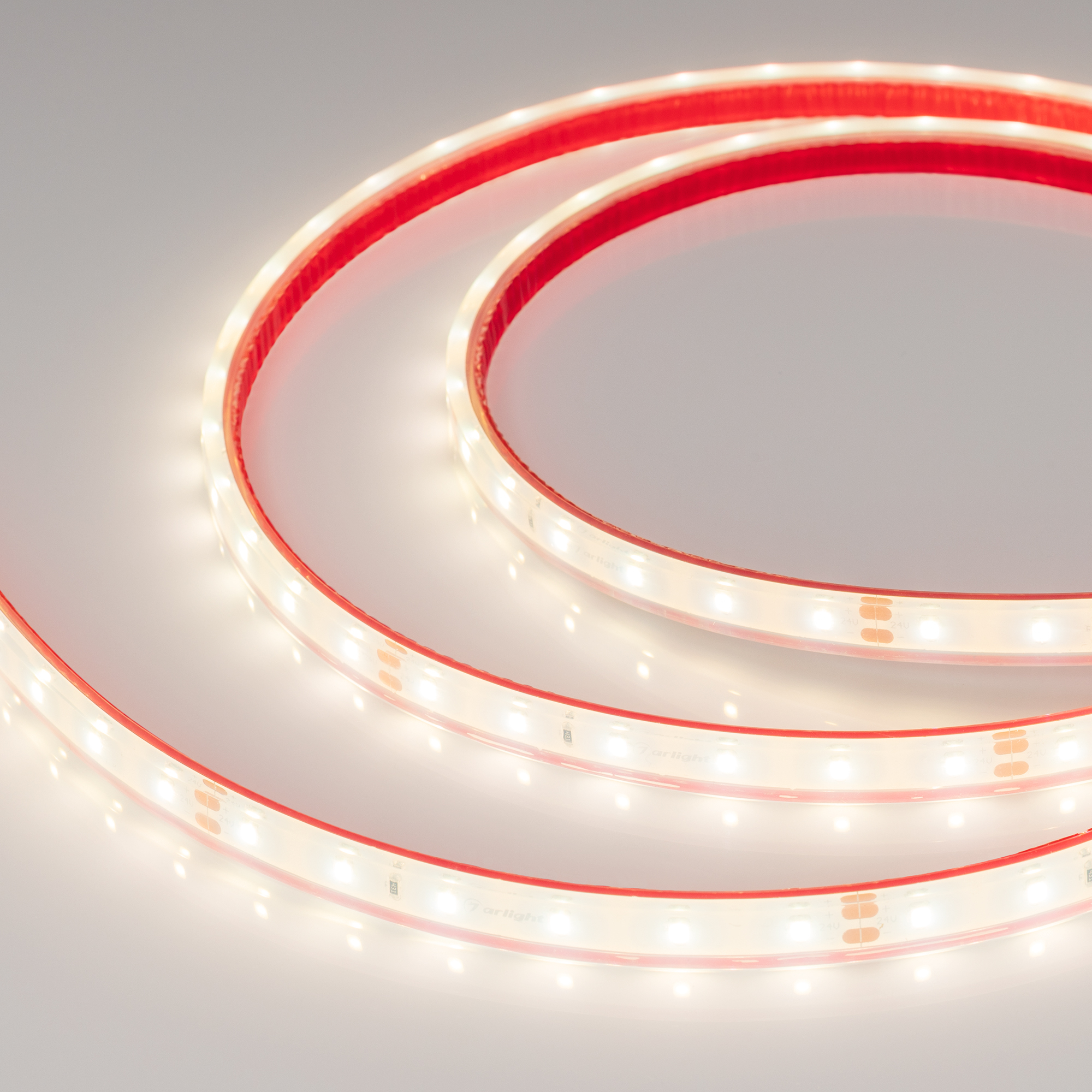 Лента герметичная RTW-PFS-A60-11mm 24V Day4000 (4.8 W/m, IP68, 2835, 5m) 034158 - Светодиодная лента RTW-PFS-A60, герметичная IP68 (PFS-полная силиконовая экструзия). Светодиоды 2835, 60 шт/м (300 шт на 5 м), белая плата, ширина 11 мм, скотч 3M. Цвет ДНЕВ