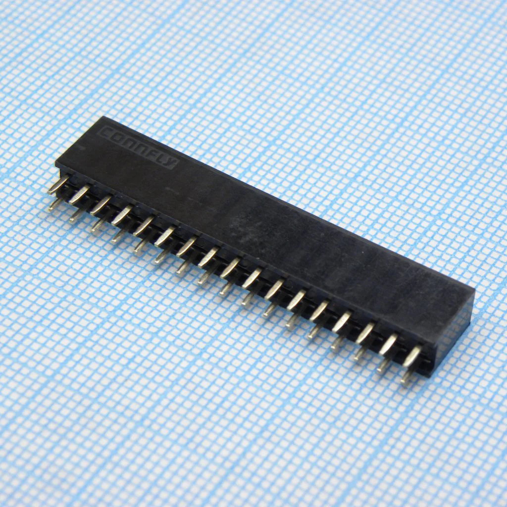 DS1023-2X17S21 - Гнездо на плату 2х17 конт., шаг 2.54мм, высота 8.5мм
