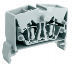 Клемма MINI UJ5-2.5W/2X2E - Мини клемма, 4 точки подключения в клемме, серия E, тип фиксации провода: пружинный, номинальное сечение: 2,5 мм кв., 24A, 800V, ширина: 7,5 мм, цвет: серый, стандарт GB/T14048.1, тип монтажа: DIN 35