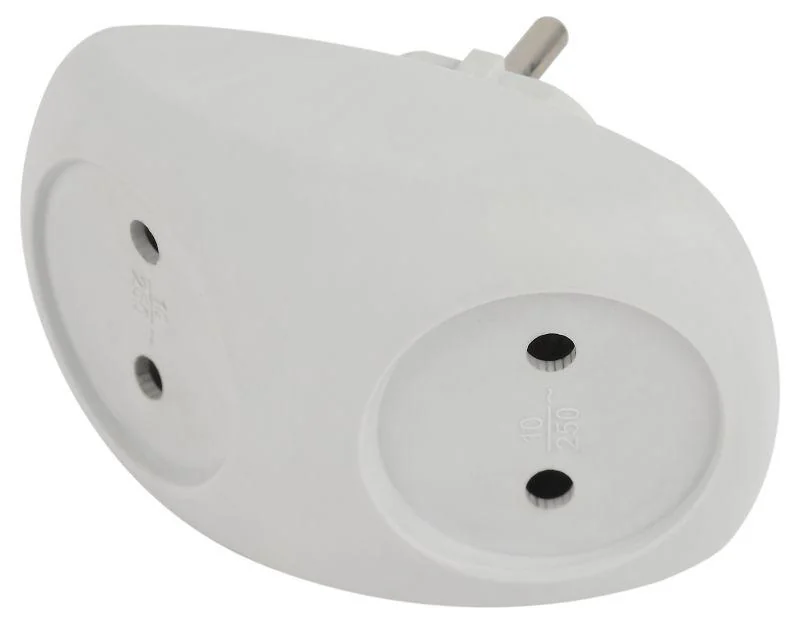 Разветвитель 2-м без заземл. 10А IP20 SPx-2-W бел. Б0053480