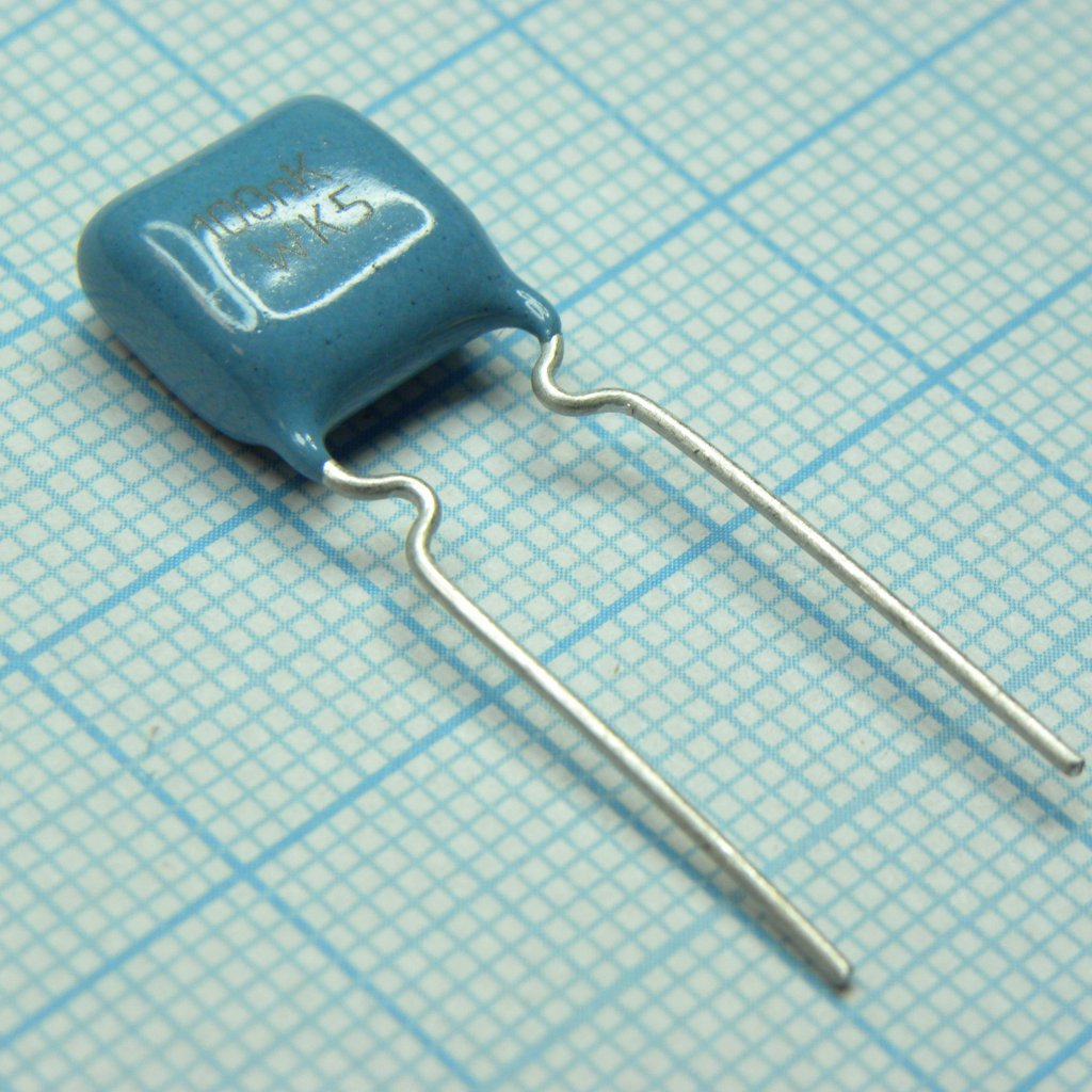 К73-17-250-0.1  10% - Конденсатор металлопленочный полиэтилентерефталатный 250В 0.1мкФ ±10%