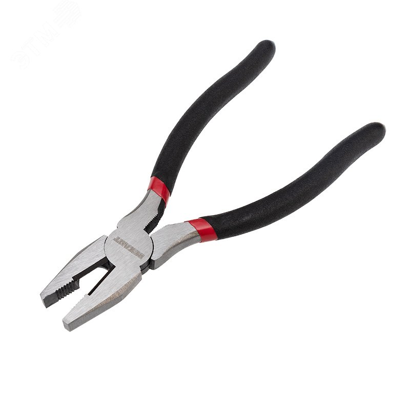 Плоскогубцы 200мм, обливные рукоятки - никелированные, высокоуглеродистая сталь CrV