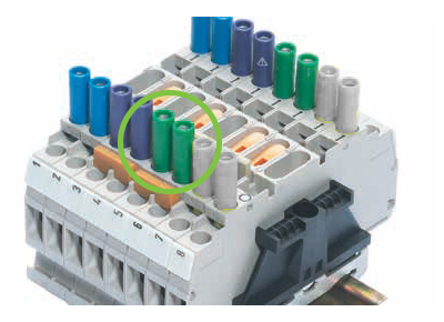 Тестовый штекер SB 4 GRUEN - Тестовый штекер для измерительных клемм WK6 TK, цвет зеленый