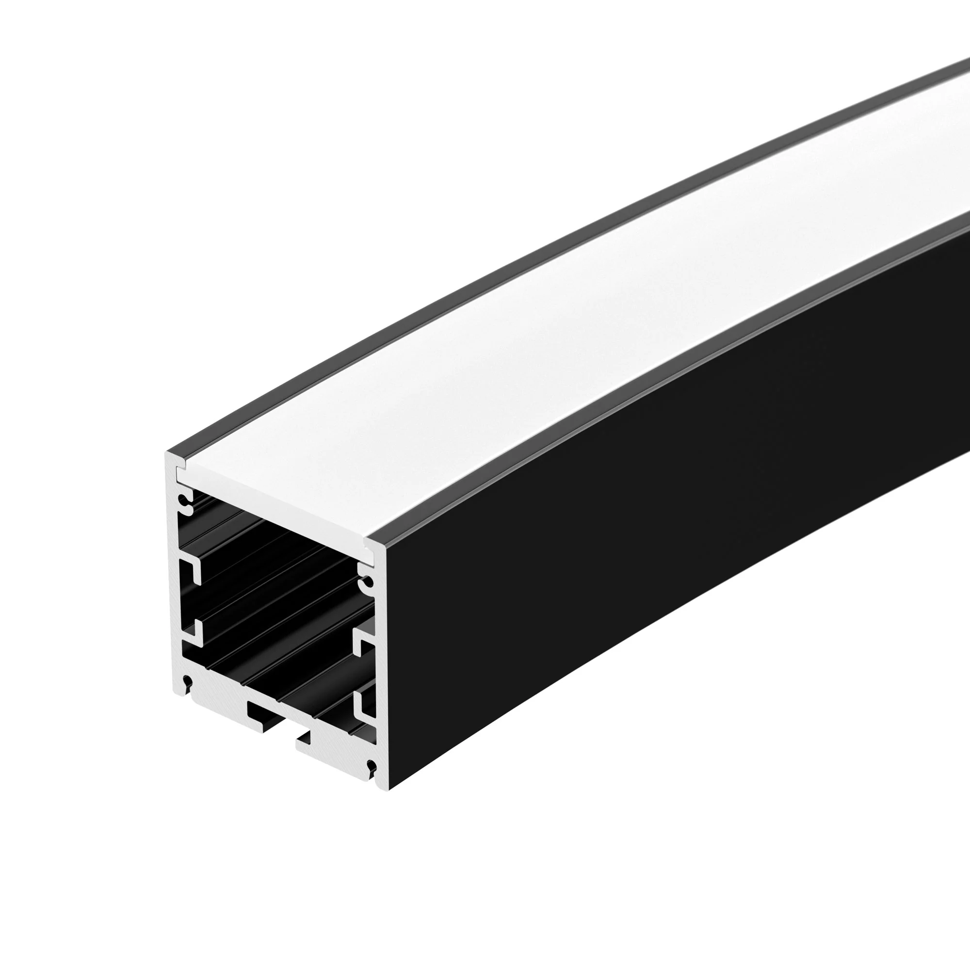 Профиль SL-ARC-3535-D1500-A45 BLACK (590мм, дуга 1 из 8) 025522 - Алюминиевый профиль для составления круга диаметром 1500мм, для радиусной светодиодной линейки, с выводом свечения вниз, длина ? от круга 1500мм. внутренний диаметр круга 1465мм, внешний ди