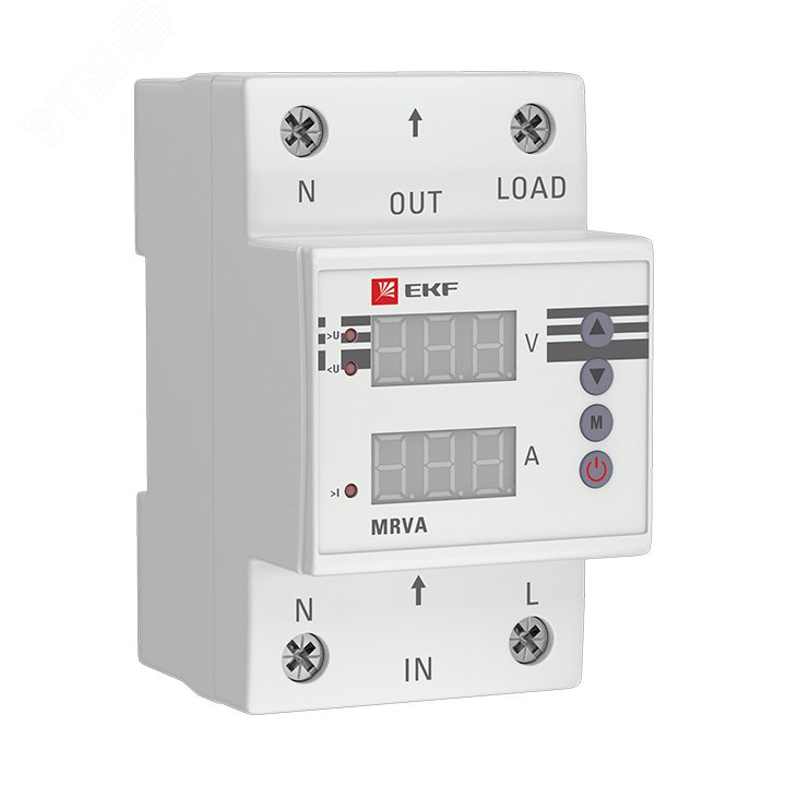 Реле напряжения и тока с дисплеем MRVA 63А PROxima MRVA-63A