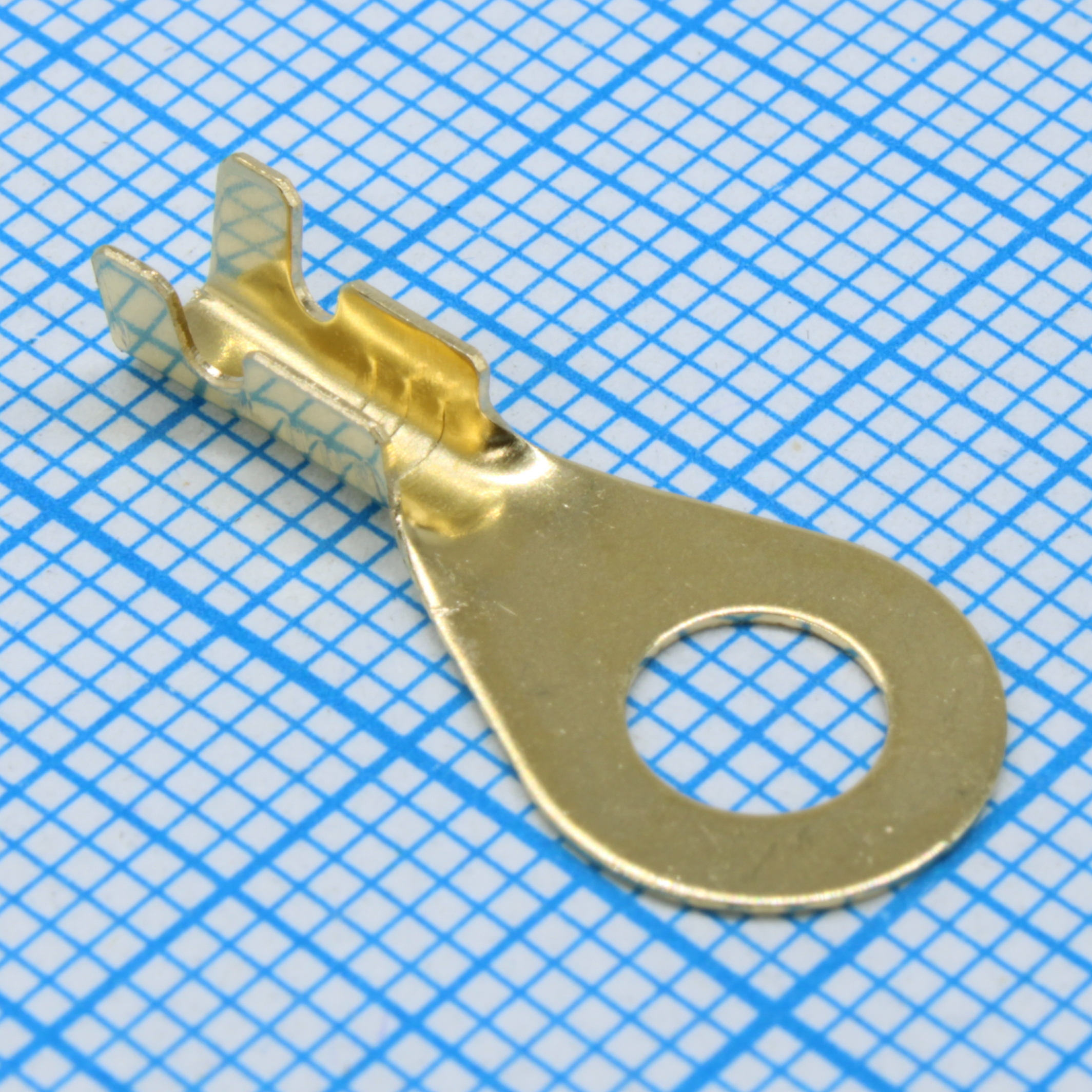 НК 2.5-5 - Наконечник кабельный кольцевой неизолированный, латунь без покрытия, сечение 0.75-2.5мм2 под М5