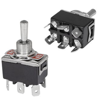 KN3(C)-203P ON-OFF-ON - Тумблер ON-OFF-ON (6c) 3А 250В под пайку, клеммы