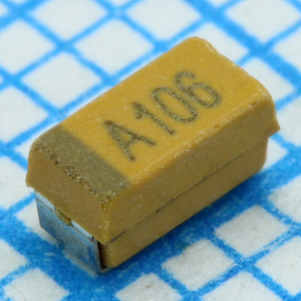 CA45-A010K106T - Конденсатор танталовый 10мкФ 10В ±10% типоразмер А