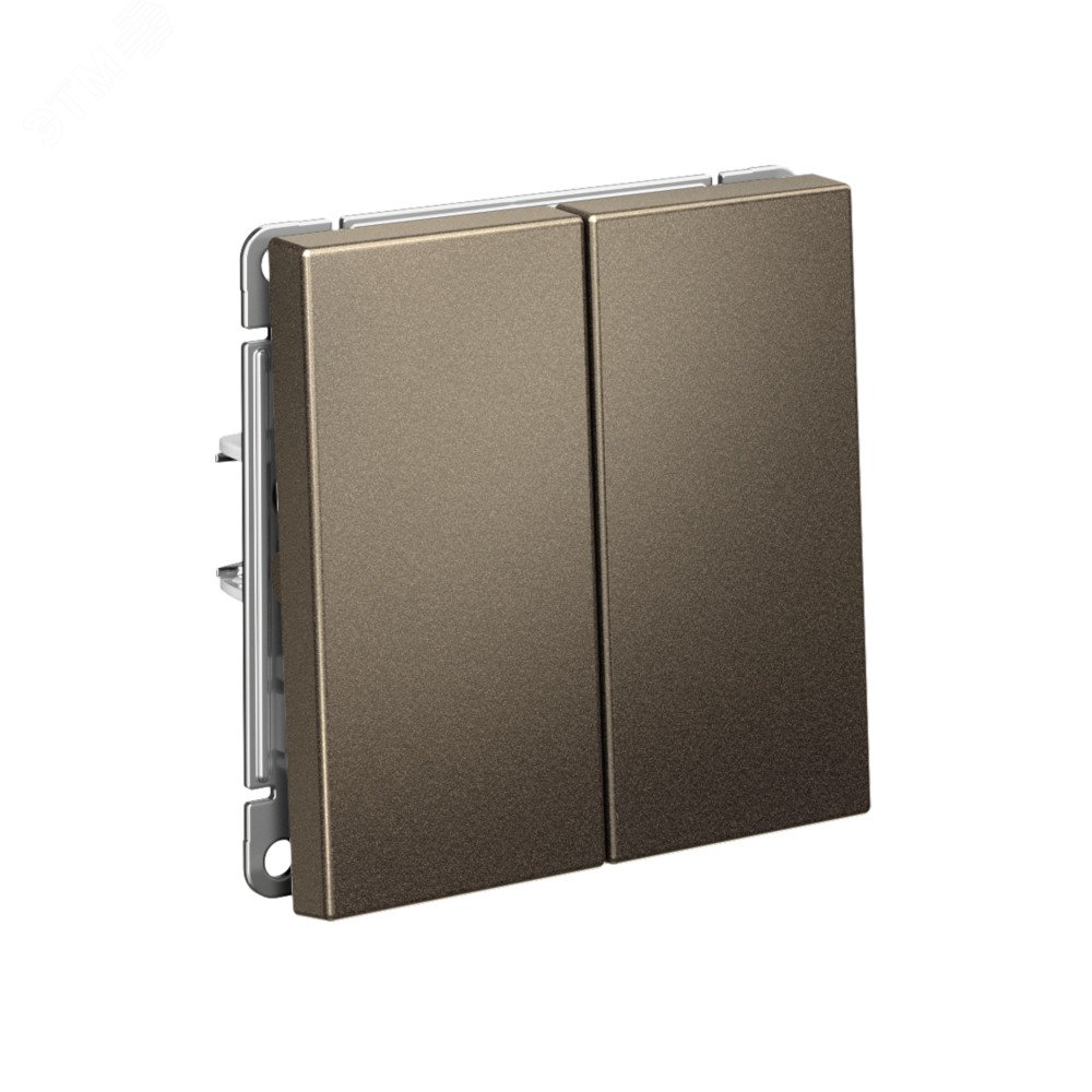 Выключатель 2-кл. ArtGallery (сх. 5) 10AX механизм мокко SE GAL000651