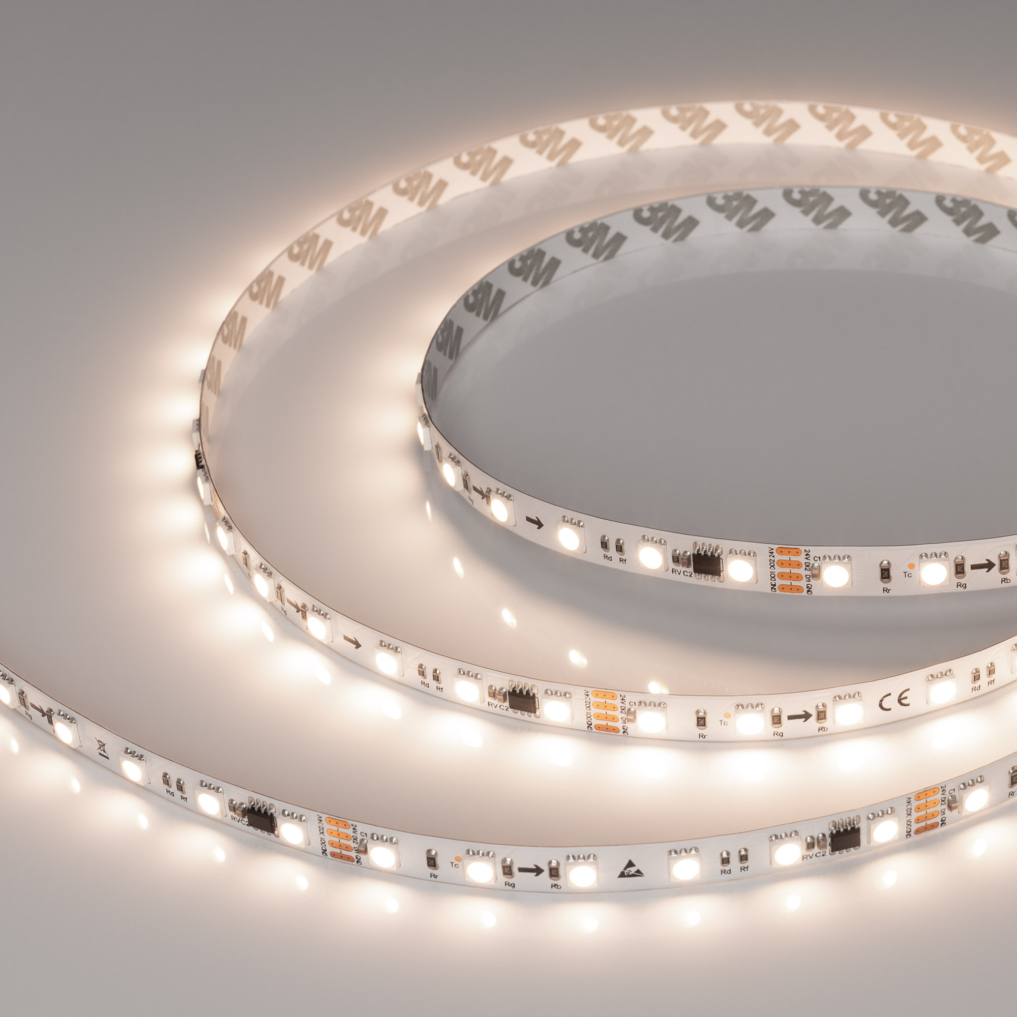 Лента SPI-B60-10mm 24V Day4000-PX6-RAM (15 W/m, IP20, 5060, 5m) 039039 - Светодиодная лента SPI-B60, открытая IP20, с микросхемой GS8206 (битый пиксель не влияет на передачу сигнала далее по ленте, подключение внешнего контроллера). Светодиоды 5060, 60 шт