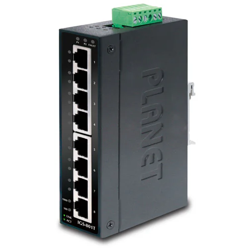 IGS-801T - Коммутатор промышленный, неуправляемый, 8 портов 10/100/1000Мб/с