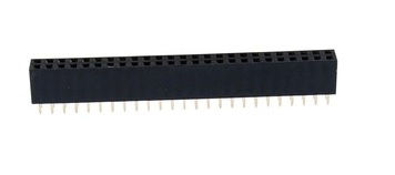DS1023-2X25SF1 - Гнездо на плату 2х25 конт., шаг 2.54мм, высота 8.5мм, позолоч.