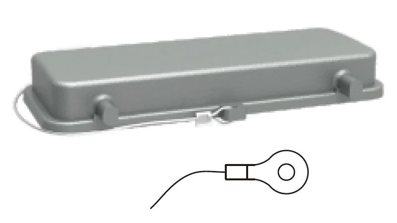 Защитная крышка D24B-CV-4g/2S - Защитная крышка, пластиковая, типоразмер D24B, без защелок (стопора для двух защелок), стропа с кольцевым наконечником от утери