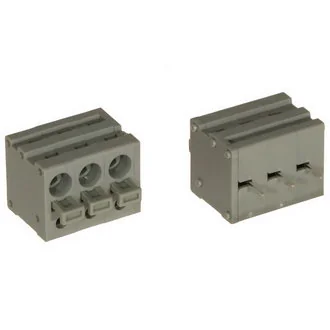 DG211V-5.0-03P-11-00A(H) - Нажимной безвинтовой клеммный блок 3 контакта. Зажим типа торцевой контакт. Серия DG211V-5.0