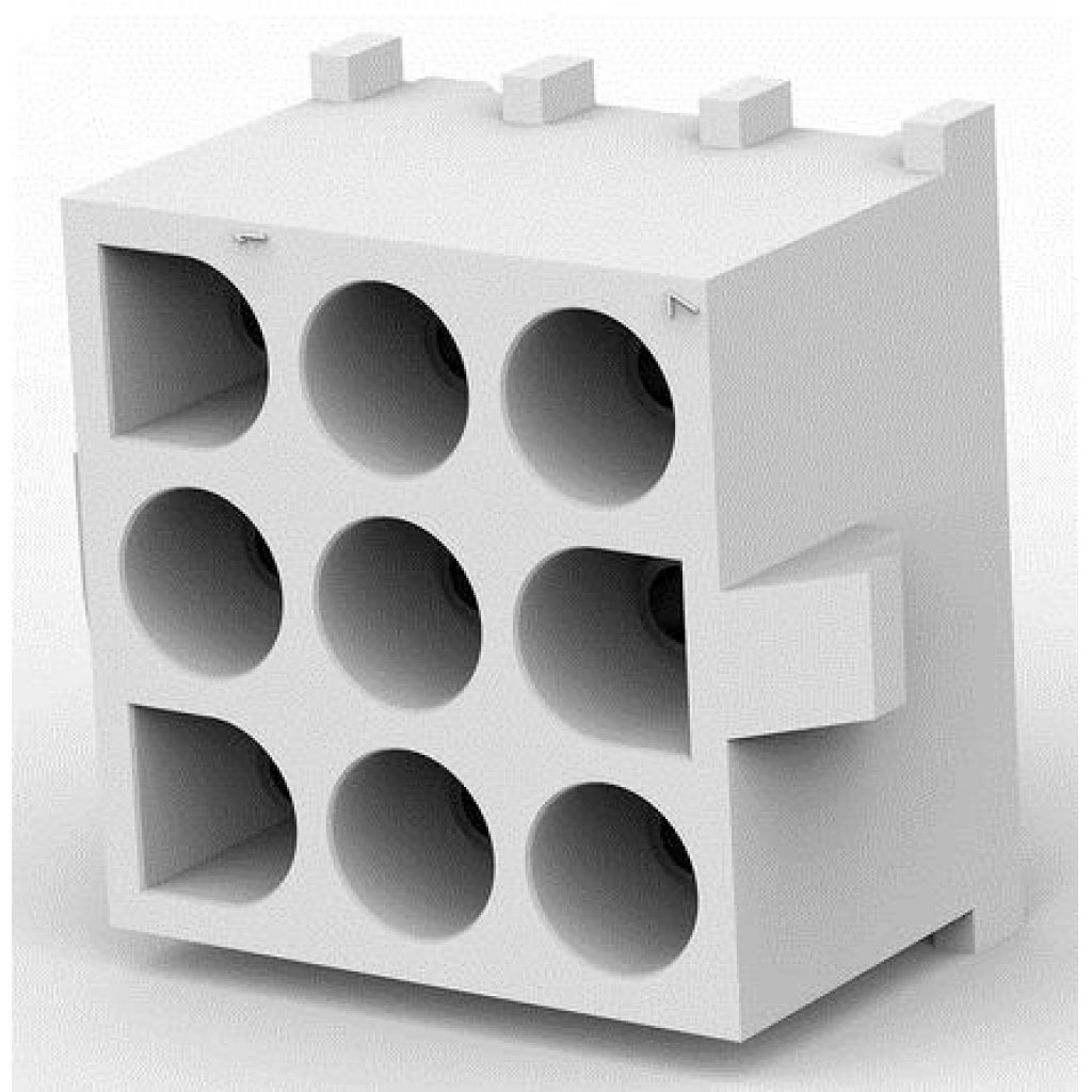 350828-1 - Соединитель питания 9 контакт(-ов) 6.35мм луженый прямой монтаж в отверстие 9 терминала(-ов) 1 порт(-ов) пакет/коробка