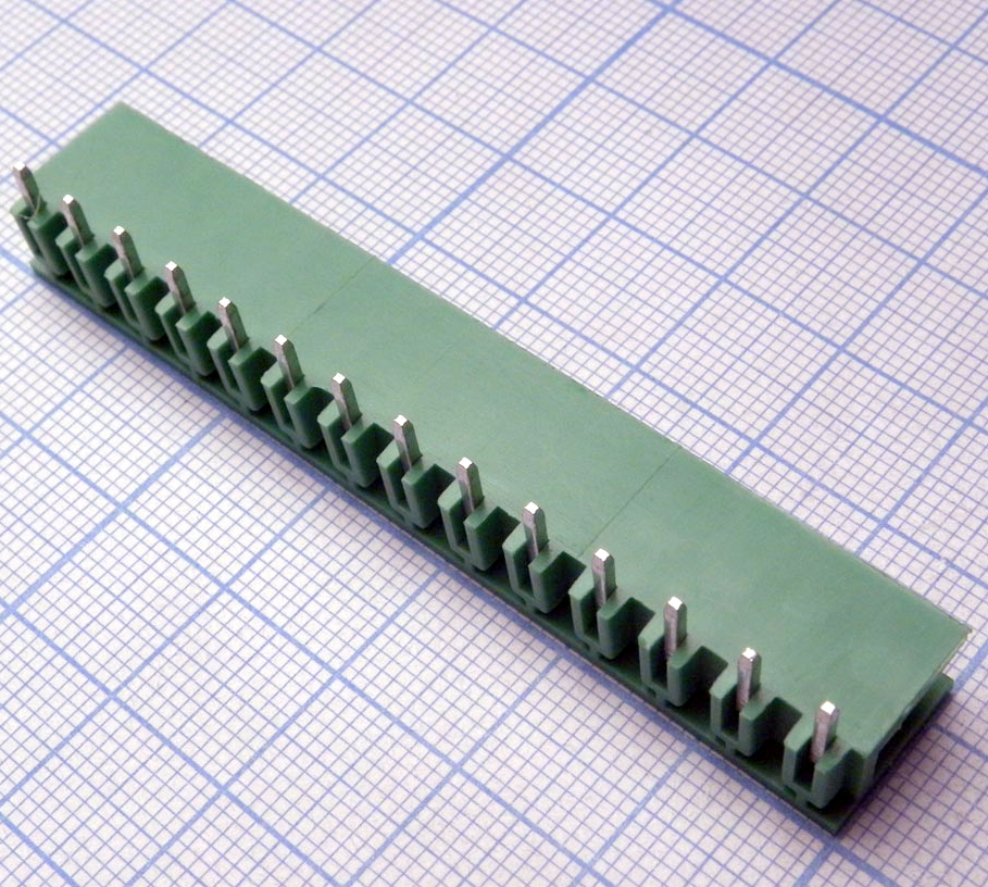 2EDGR-5.08-14P-14-00A(H) - Разъемный клеммный блок на плату, 14 контактов. Серия 2EDGR-5.08