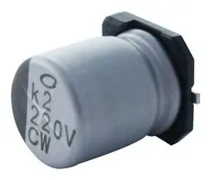 UCW1V221MNL1GS - Конденсатор алюминиевый электролитический 220мкФ 35В ±20% (8х10мм) для поверхностного монтажа 600мА 7000час 105°С лента на катушке