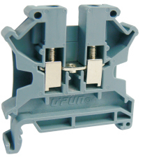 Проходная клемма UKHV-4 - Проходная клемма, тип фиксации провода: винтовой, номинальное сечение: 4 мм кв., 32A, 1000A, ширина: 6,2 мм, цвет: серый, тип монтажа: DIN 35