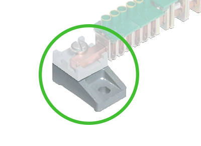 Монтажное основание KSO 11 / 1 Z KR - Монтажное основание шины 6x6 мм