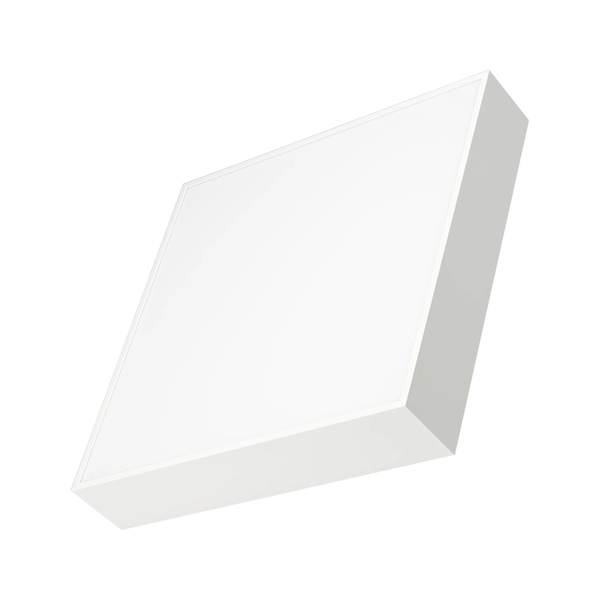 Светильник SP-QUADRO-S350x350-30W Warm3000 (WH, 120 deg, 230V) 034791 - Накладной светильник. Мощность 30 Вт, св. поток 2000-2540 лм, 85 лм/Вт, теплый 3000 K, CRI>90, угол 120°, напряжение питания 230 В. Белый квадратный корпус из алюминия, экран PC, степ